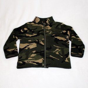 Old Navy Camo Print Zipper Front Sweatshirt Sweater 2T Unisex
